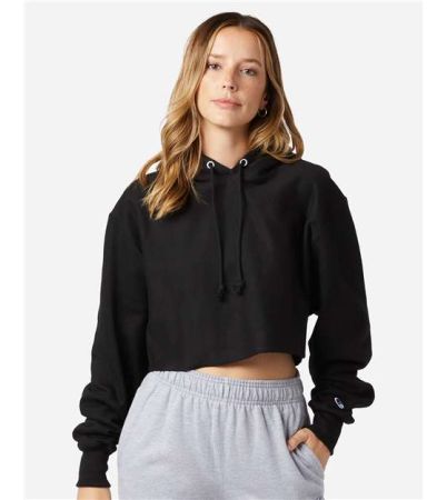 Champion Women's Reverse Weave® Hooded Cropped Sweatshirt RW01W