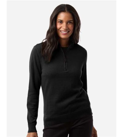 Devon & Jones Women's New Classics Quarter-Zip Sweater DG446W