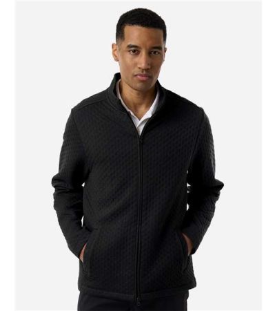 Devon & Jones Men's Berkeley Textured Full-Zip Jacket DG740