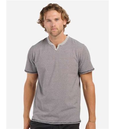 Boxercraft Men's Striped V-Notch T-Shirt BM2401