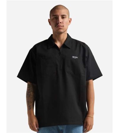 Shaka Wear Unisex Quarter-Zip Short Sleeve Work Shirt SHQZWS