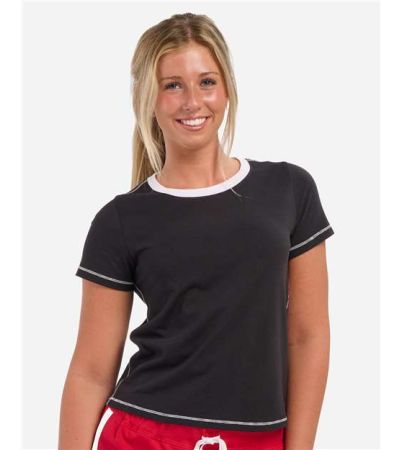 Boxercraft Women's Contrast Stitch Baby Tee BW2106