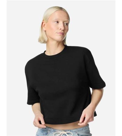 American Apparel Women's French Terry Mid-Length Boxy Top FTCB0