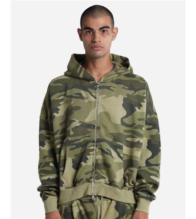Shaka Wear Unisex Garment-Dyed Cropped Full-Zip Hoodie Sweatshirt SHGCZ