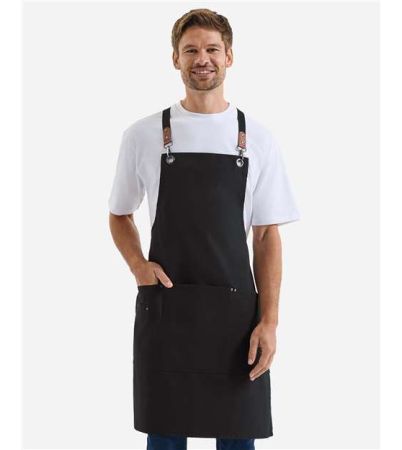 Artisan Collection by Reprime Unisex Clip & Clasp Cross-Back Bib Apron RP182
