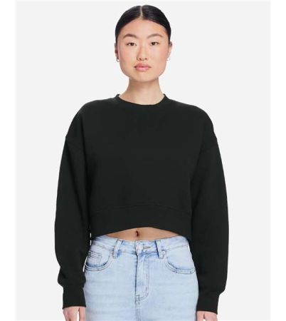 Lane Seven Women's Relaxed Cropped Crewneck Sweatshirt LS88004
