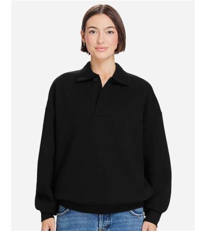 Lane Seven Unisex Element Polo Collar Crewneck Sweatshirt LS24012