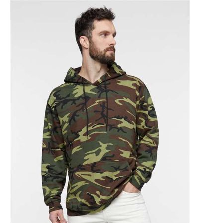 Code Five Unisex Camo Fleece Hoodie Sweatshirt 3969