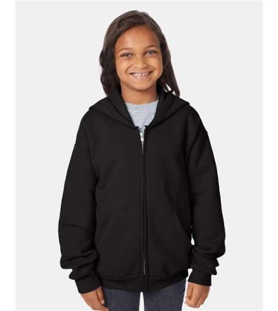 Hanes Youth EcoSmart® Full-Zip Hooded Sweatshirt P480