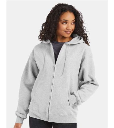 Hanes Unisex Ultimate Cotton® Full-Zip Hooded Sweatshirt F280