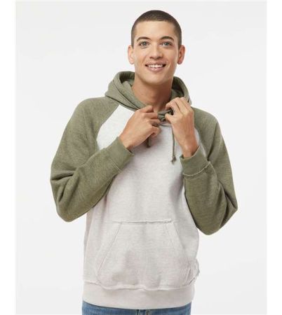 J. America Men's Vintage Heather Hooded Sweatshirt 8885