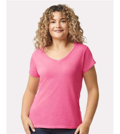 Gildan Women's Softstyle® V-Neck T-Shirt 64V00L
