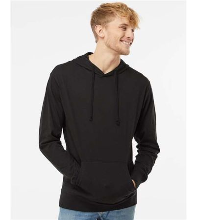 Independent Trading Co. Unisex Lightweight Hooded Pullover T-Shirt SS150J
