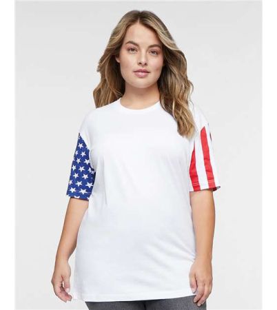 Code Five Unisex Stars & Stripes Tee 3976