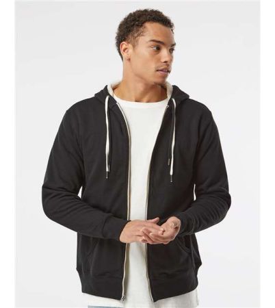 Independent Trading Co. Unisex Sherpa-Lined Hooded Sweatshirt EXP90SHZ