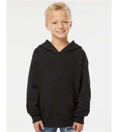 Independent Trading Co. Youth Lightweight Special Blend Raglan Hooded Sweatshirt PRM15YSB