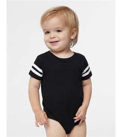 Rabbit Skins Infant Football Fine Jersey Bodysuit 4437