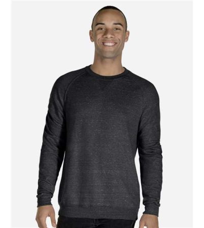 JERZEES Unisex Snow Heather French Terry Crewneck Sweatshirt 91MR