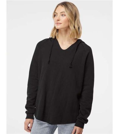 Independent Trading Co. Women’s Lightweight California Wave Wash Hooded Sweatshirt PRM2500