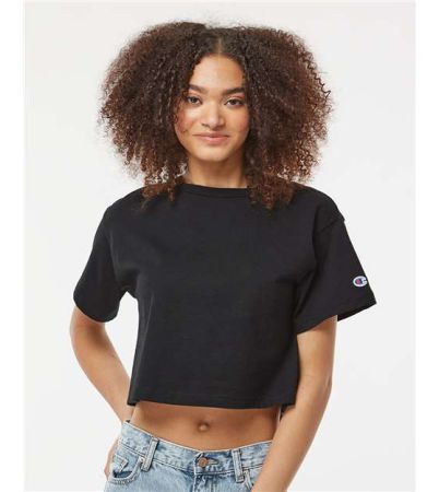 Champion Women's Heritage Jersey Crop T-Shirt T453W