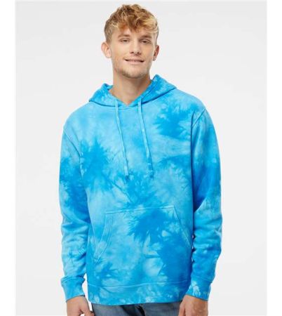 Independent Trading Co. Unisex Midweight Tie-Dyed Hooded Sweatshirt PRM4500TD