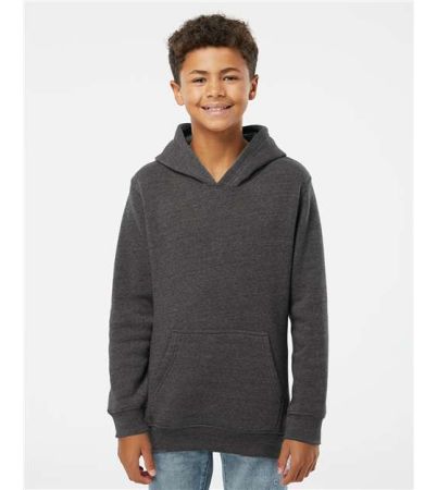 J. America Youth Triblend Fleece Hooded Sweatshirt 8880J
