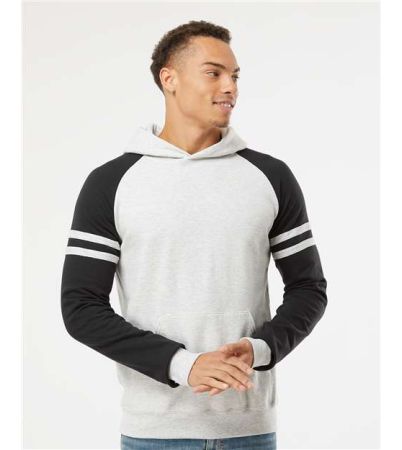 JERZEES Unisex Nublend® Varsity Colorblocked Raglan Hooded Sweatshirt 97CR