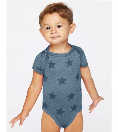 Code Five Infant Star Print Bodysuit 4329