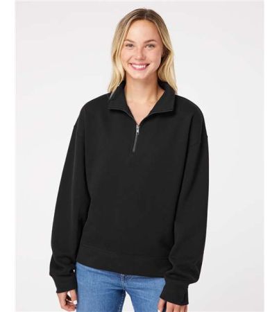 MV Sport Women's Sueded Fleece Quarter-Zip Sweatshirt W22713