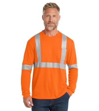 CornerStone ® ANSI 107 Class 2 Long Sleeve Safety T-Shirt. CS401LS