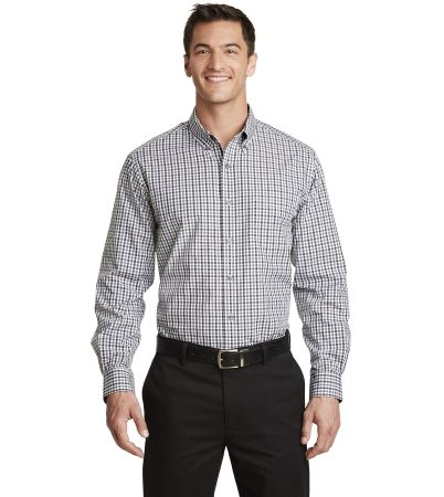 Port Authority ® Long Sleeve Gingham Easy Care Shirt. S654