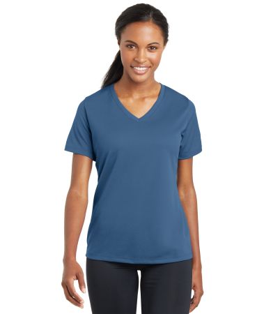 Sport-Tek ® Women's PosiCharge ® RacerMesh ® V-Neck Tee. LST340