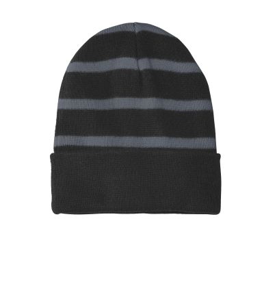 Sport-Tek ®  Striped Beanie with Solid Band. STC31