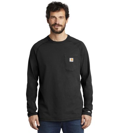 DISCONTINUED  Carhartt Force  ®  Cotton Delmont Long Sleeve T-Shirt. CT100393