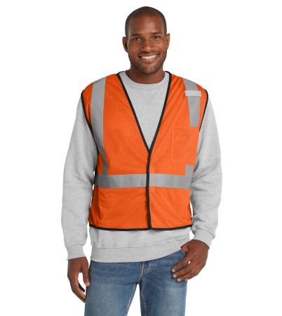 CornerStone ® ANSI 107 Class 2 Economy Mesh One-Pocket Vest. CSV100