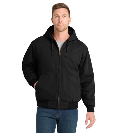 CornerStone ® Washed Duck Cloth Insulated Hooded Work Jacket. CSJ41
