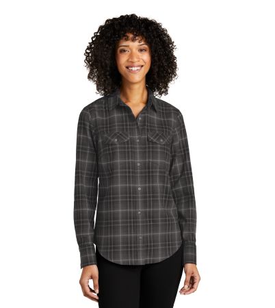 Port Authority ® Women's Long Sleeve Ombre Plaid Shirt LW672