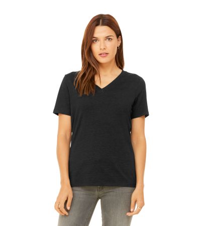 BELLA+CANVAS ® Women's Relaxed Heather CVC V-Neck Tee BC6405CVC