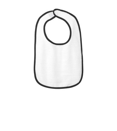 Rabbit Skins  Infant Contrast Trim Terry Bib. RS1003