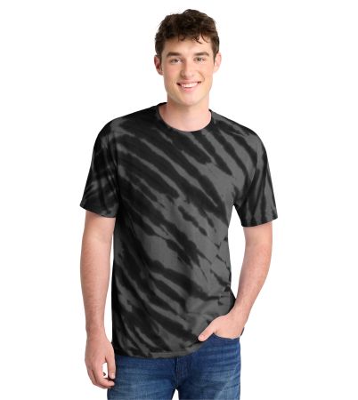 Port & Co  Tiger Stripe Tie-Dye Tee. PC148