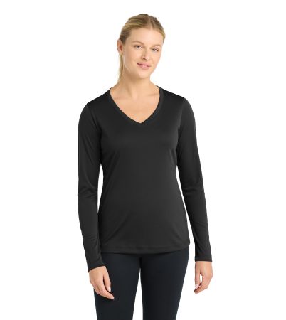Sport-Tek ® Women's Long Sleeve PosiCharge ® Competitor V-Neck Tee. LST353LS