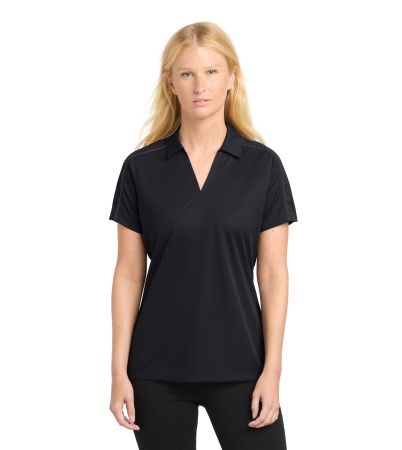 Sport-Tek ® Women's Micropique Sport-Wick ® Piped Polo. LST653