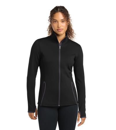 Sport-Tek ® Women's Sport-Wick ® Stretch Contrast Full-Zip Jacket. LST853
