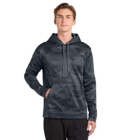 Sport-Tek ® Sport-Wick ® CamoHex Fleece Hooded Pullover. ST240