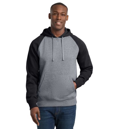 Sport-Tek ® Raglan Colorblock Pullover Hooded Sweatshirt. ST267