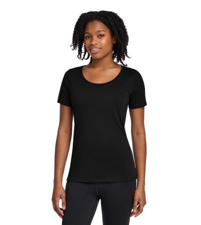 Nike Women's Dri-FIT Cotton/Poly Scoop Neck Tee. NKBQ5234