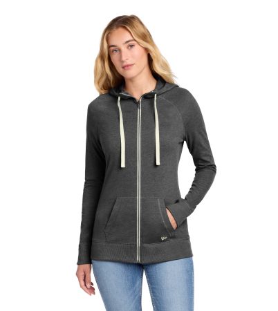 New Era ®  Women's Sueded Cotton Blend Full-Zip Hoodie. LNEA122