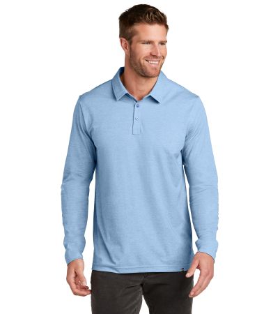 TravisMathew Oceanside Heather Long Sleeve Polo TM1MZ343