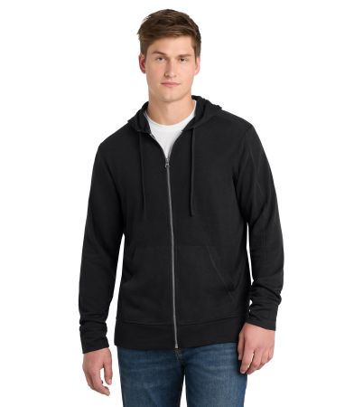 Sport-Tek ® PosiCharge ® Tri-Blend Wicking Fleece Full-Zip Hooded Jacket ST293