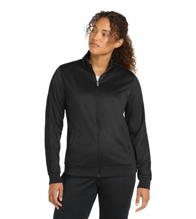 Sport-Tek ® Ladies Tricot Sleeve Stripe Track Jacket. LST94